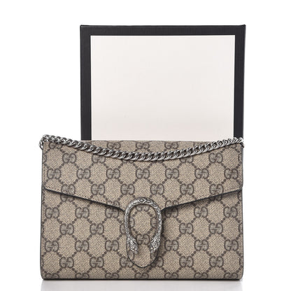 Gucci GG Supreme Monogram Mini Dionysus Chain Wallet Beige Black 10 of 10