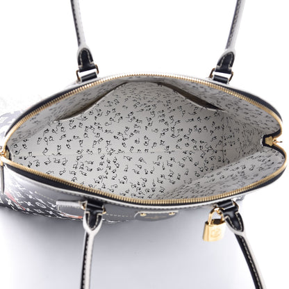 Louis Vuitton Calfskin Catogram Alma Souple MM Black 6 of 8