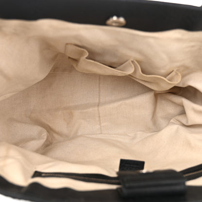 Gucci Calfskin New Bamboo Medium Tassel Tote Black 5 of 13