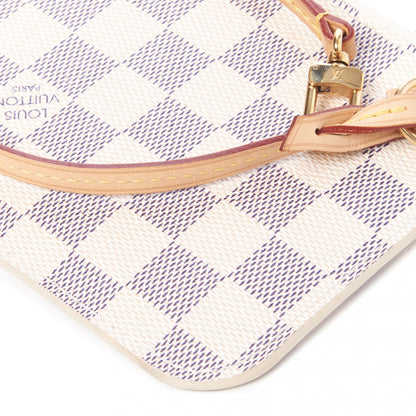 Louis Vuitton Damier Azur Neverfull PM Pochette 4 of 7