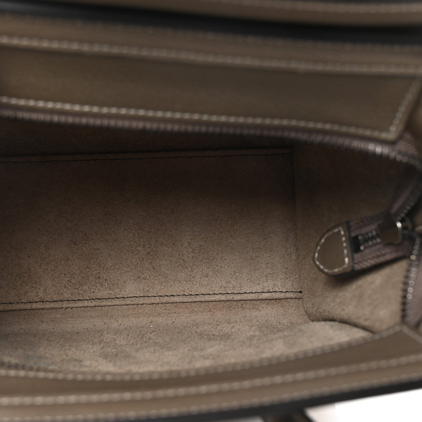 Drummed Calfskin Nano Luggage Souris