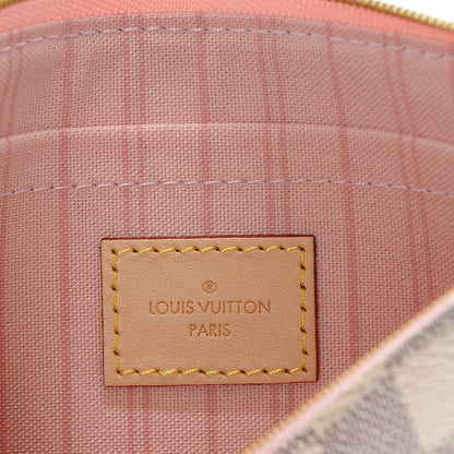 Louis Vuitton Damier Azur Neverfull MM GM Pochette Rose Ballerine 13 of 13