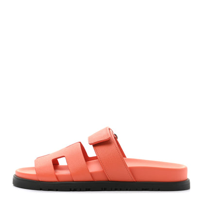 Hermes Epsom Womens Chypre Sandals 36.5 Rose Sorbet 1 of 9