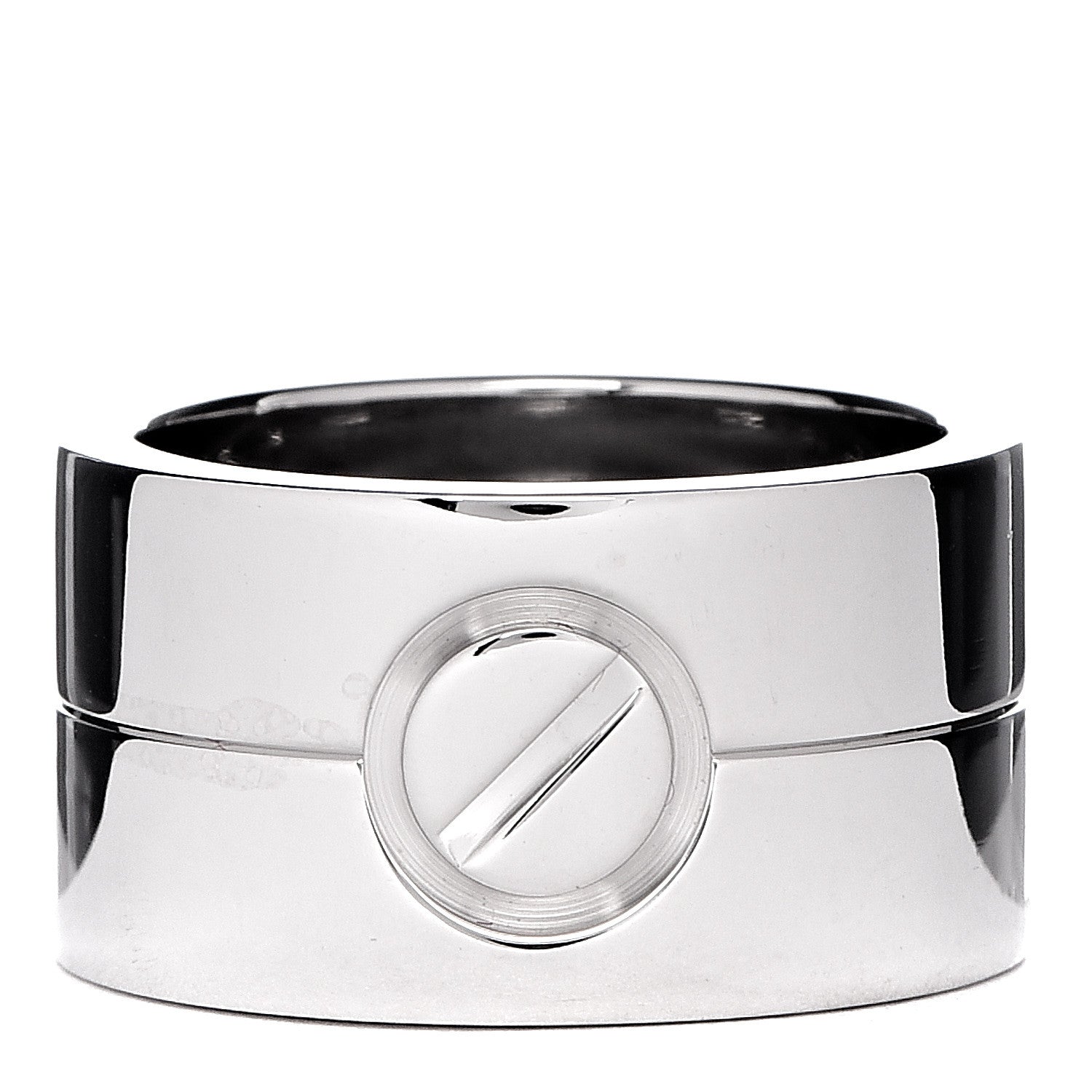 Cartier 18K White Gold 11mm Wide LOVE Ring 51 5.75 1 of 6