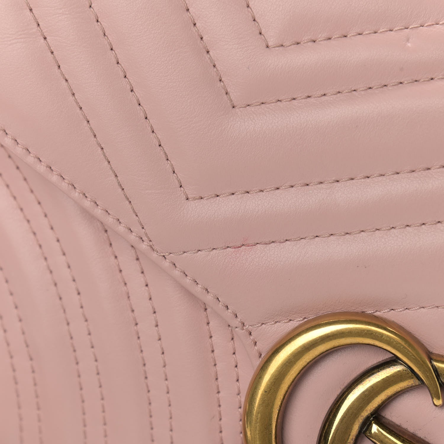 Gucci Calfskin Matelasse Small GG Marmont Shoulder Bag Perfect Pink 17 of 17
