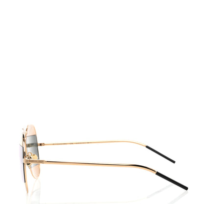 Christian Dior Split 1 Aviator Sunglasses Gold 3 of 6