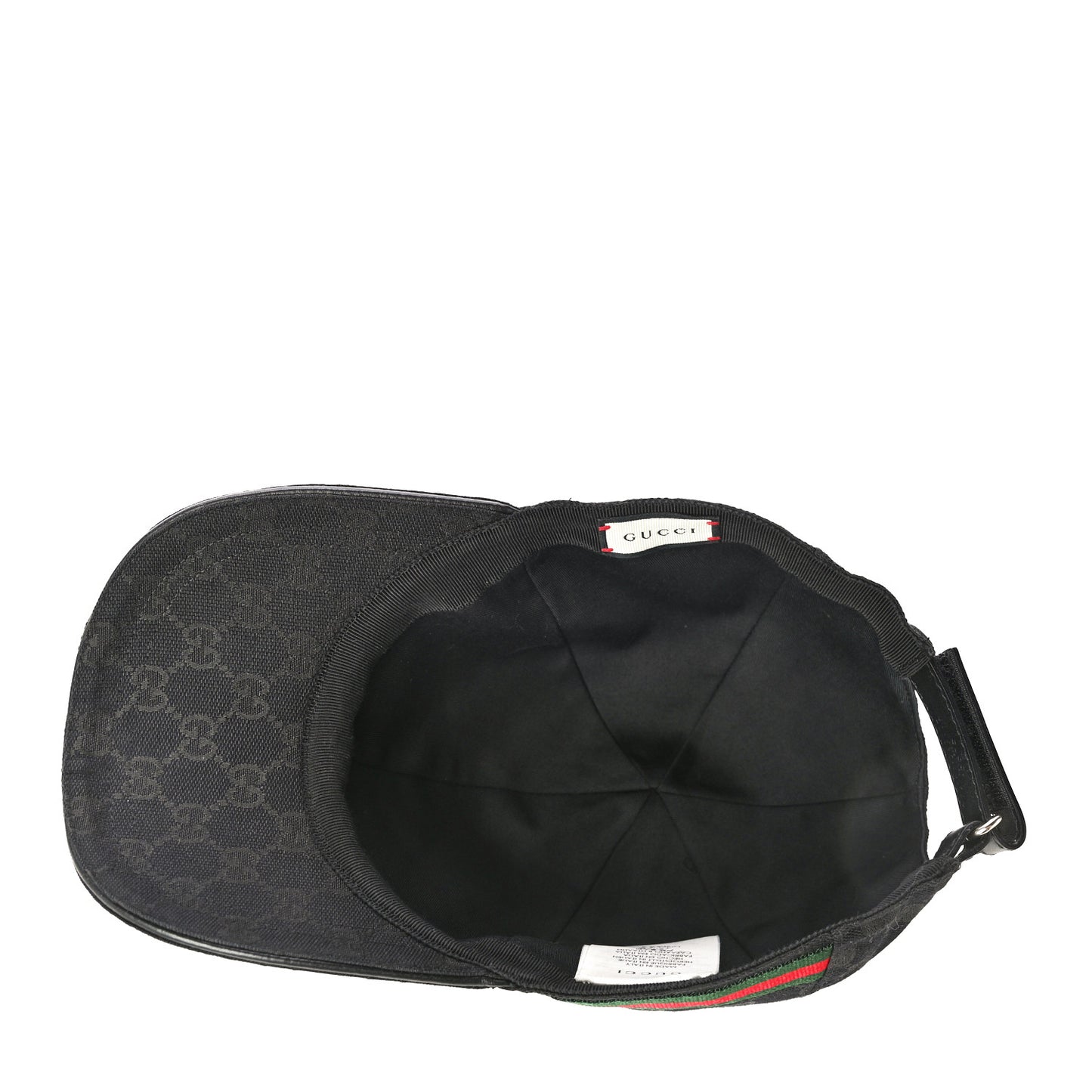 Monogram Web Baseball Hat XXL Black