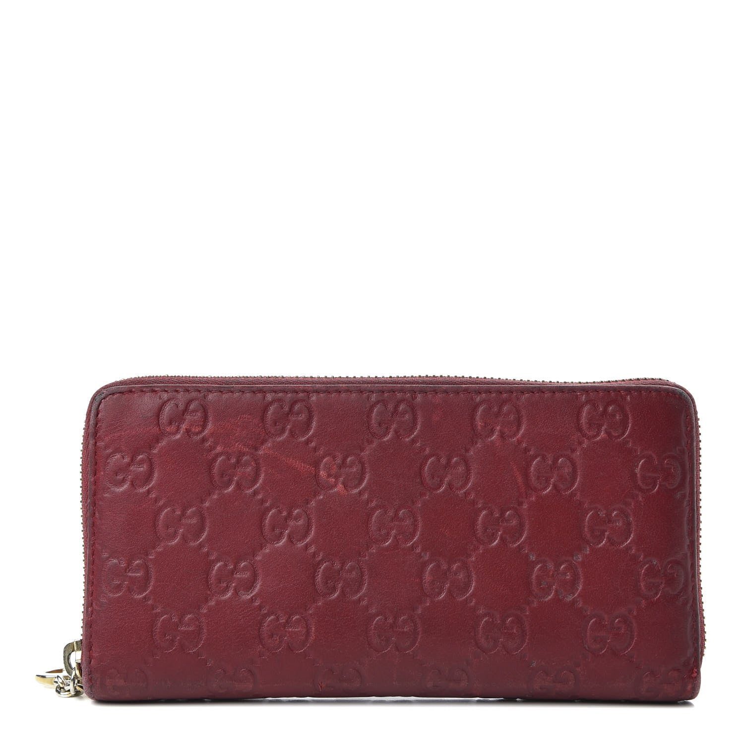 Gucci Guccissima Lovely Zip Around Wallet Dark 1 of 7
