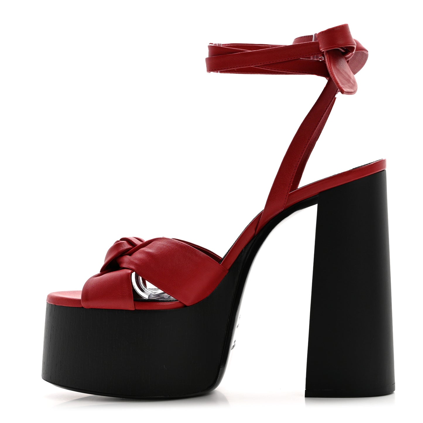 Nappa Heart Paige 85 Platform Sandals 41 Rouge Eros