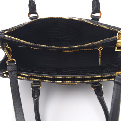 Prada Saffiano Medium Galleria Double Zip Tote Black 4 of 8