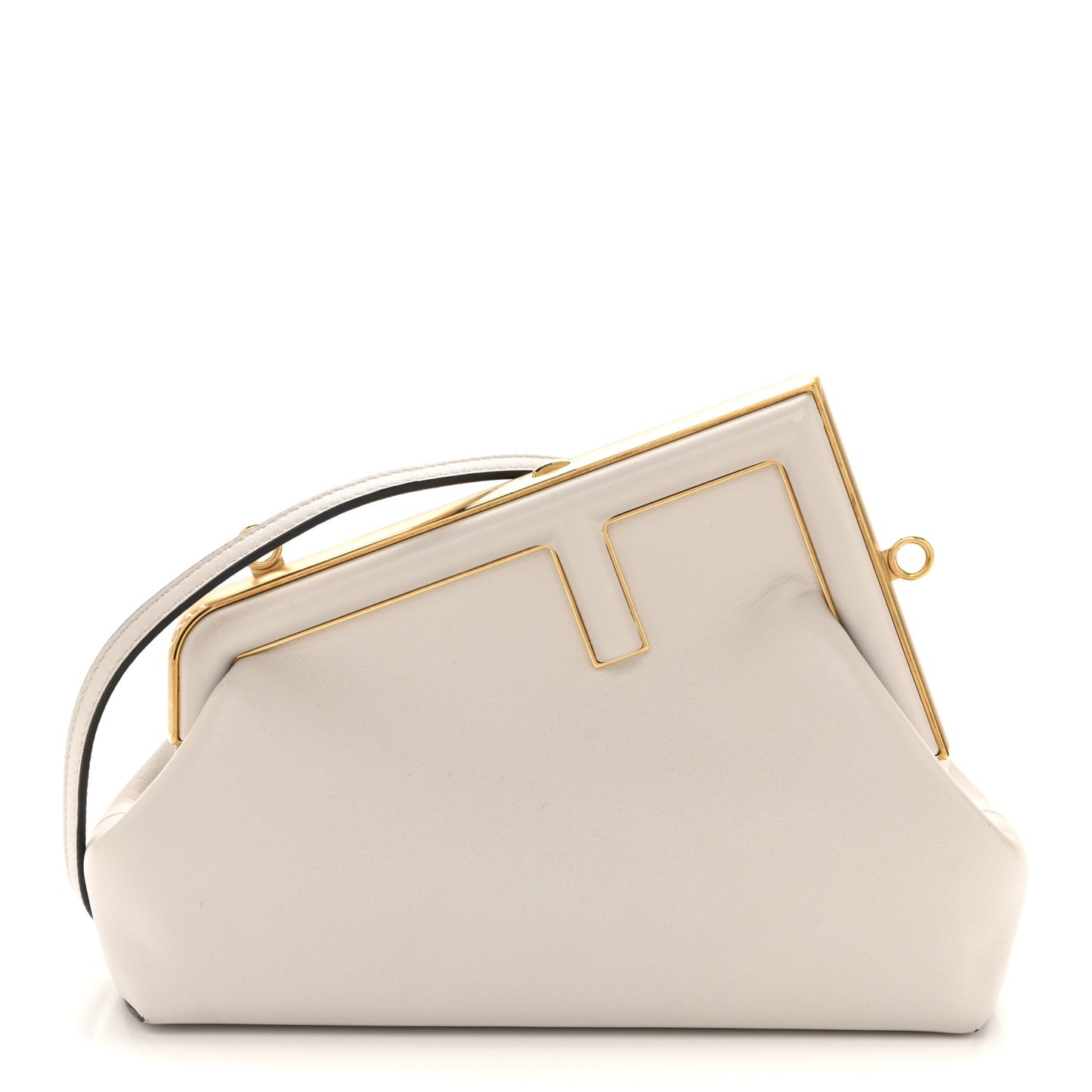 Shiny Nappa Small Fendi First Ghiaia