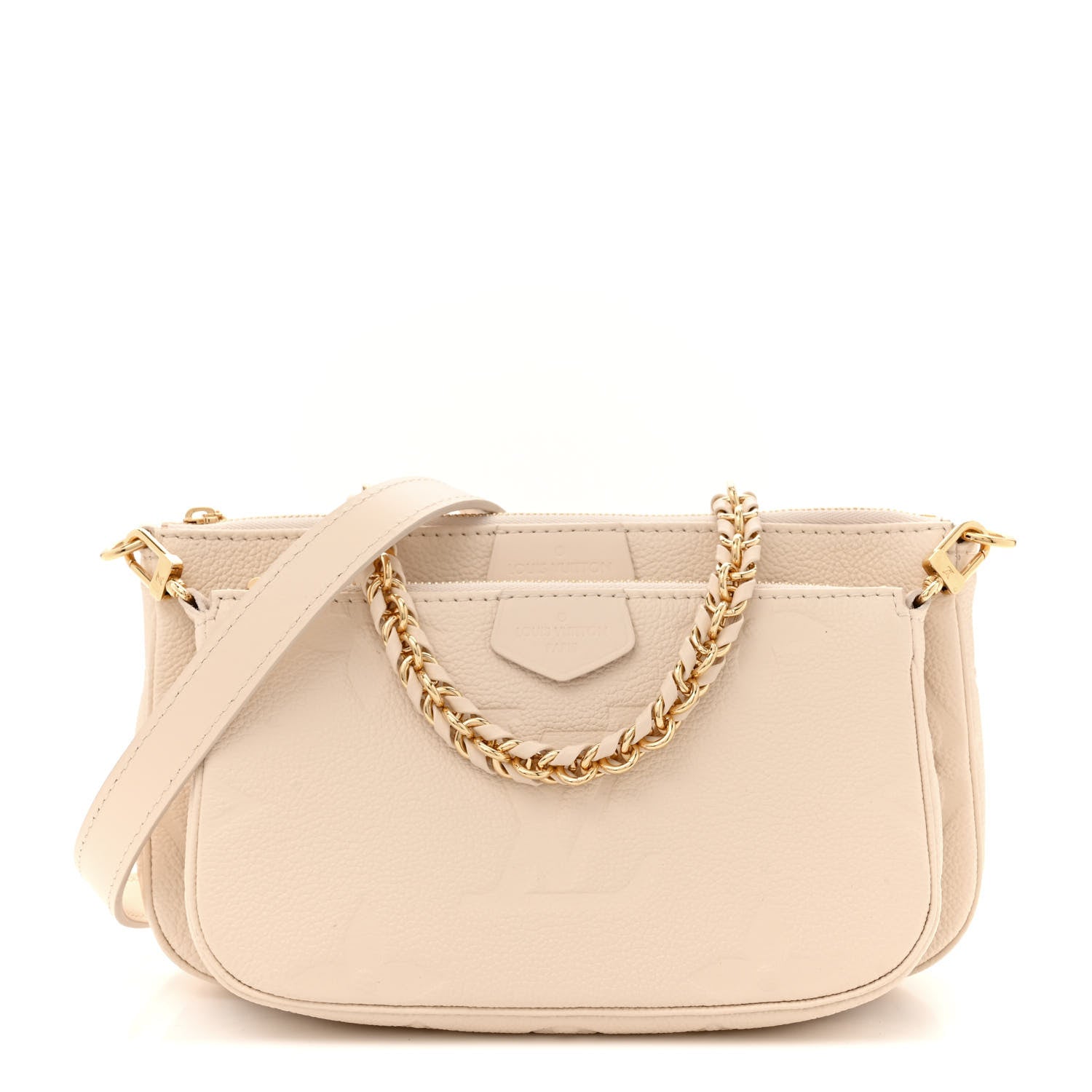 Louis Vuitton Empreinte Monogram Giant Multi Pochette Accessories Cream 1 of 12