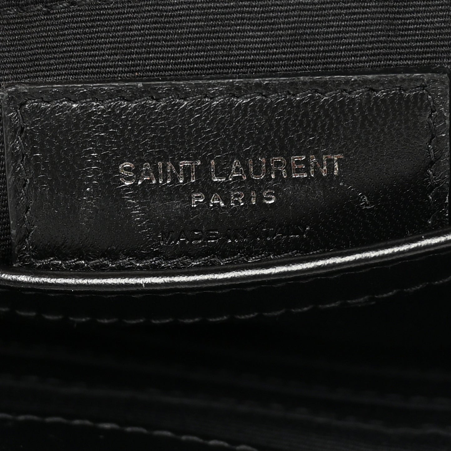 Calfskin Y Quilted Monogram Monochrome Toy Loulou Crossbody Bag Black