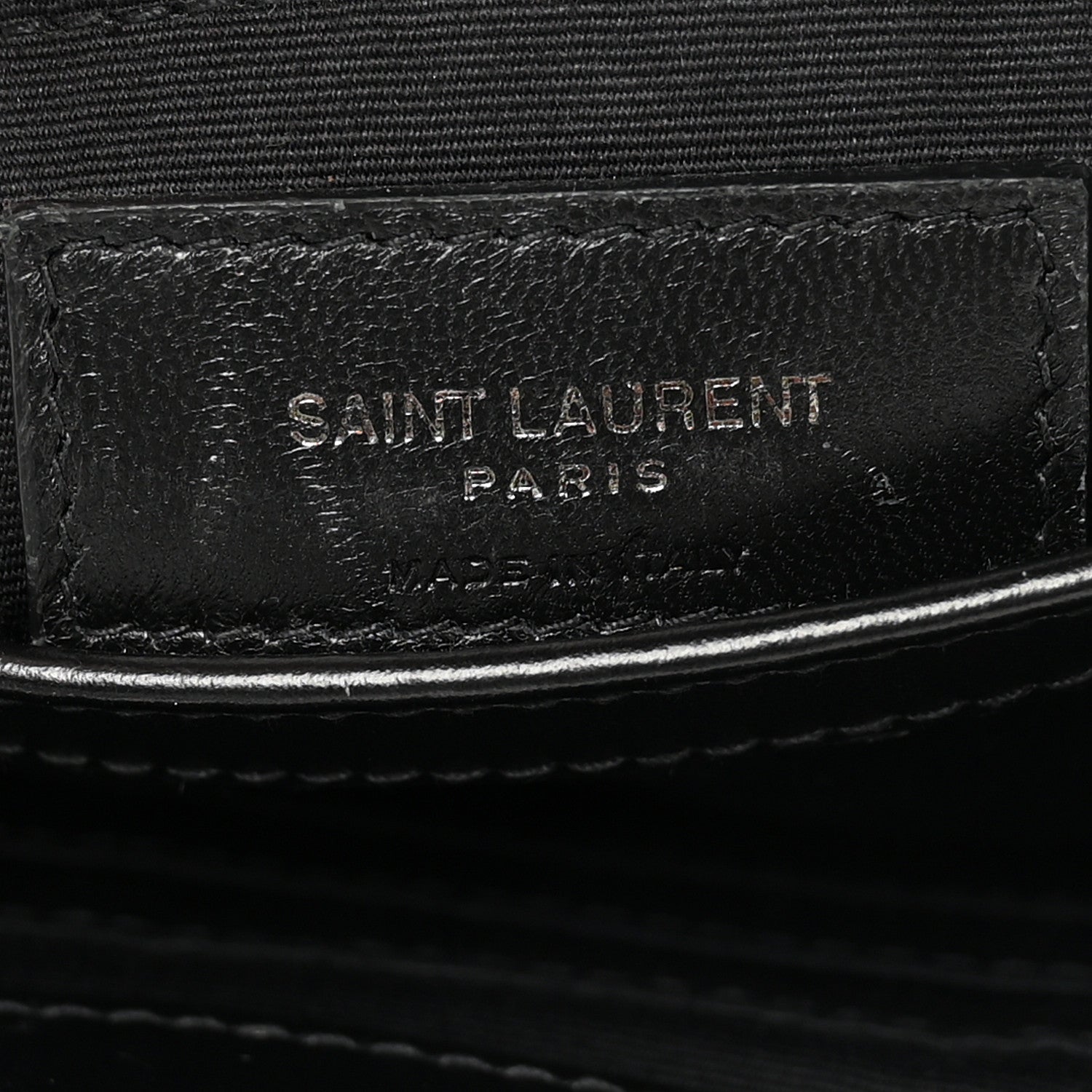 Saint Laurent Calfskin Y Quilted Monogram Monochrome Toy Loulou Crossbody Bag Black 6 of 15