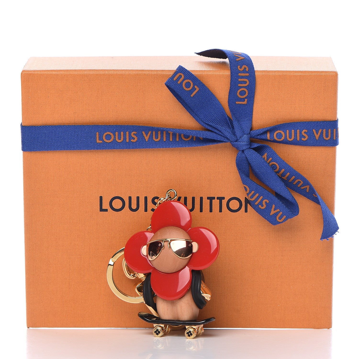 Louis Vuitton Resin Wood Vivienne Skateboarder Bag Charm 5 of 5