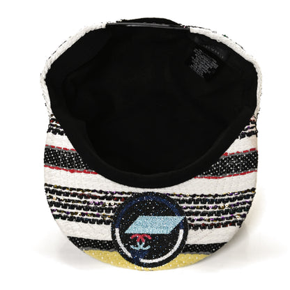 Chanel Tweed Cap Hat Multicolor 6 of 8