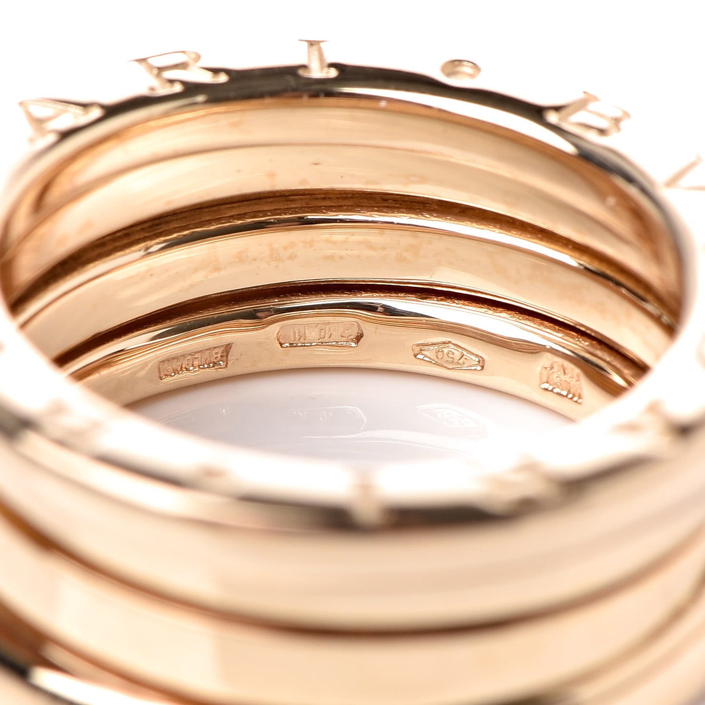 18K Yellow Gold B.Zero1 Two-Band Ring 49 4.75