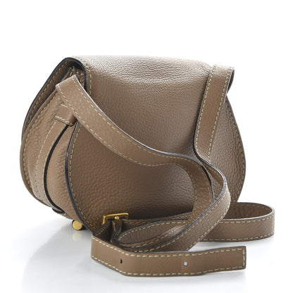 Chloe Calfskin Mini Marcie Round Crossbody Bag Nut 3 of 9