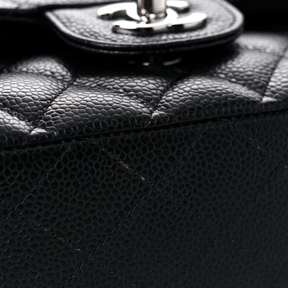 Chanel Caviar Quilted Medium Double Flap Black 12 of 13