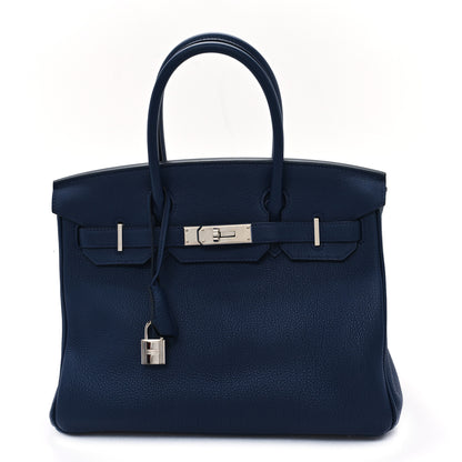 Hermes Togo Birkin 30 Bleu Saphir 1 of 12