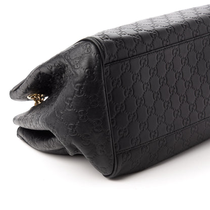 Gucci Guccissima Medium Emily Shoulder Bag Black 6 of 10