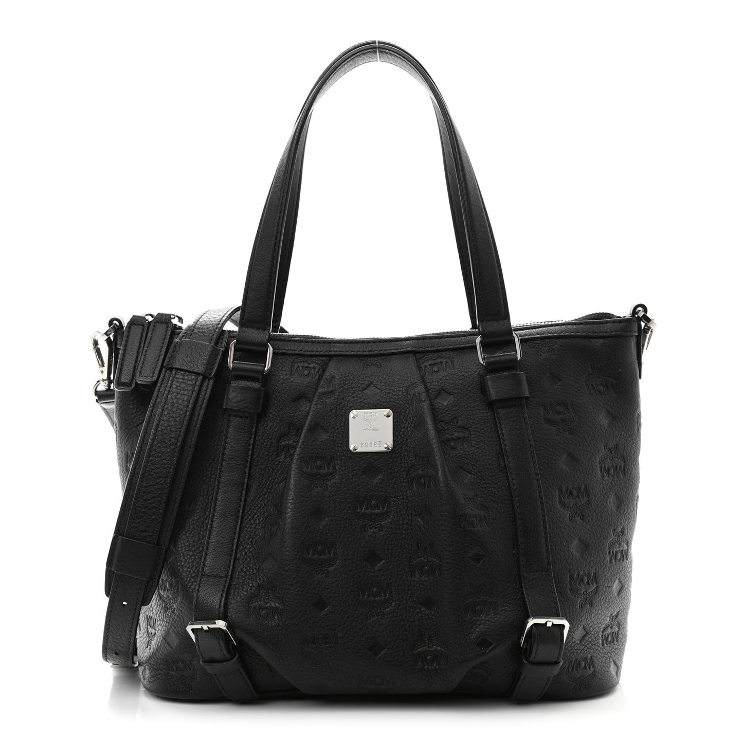 Calfskin Ottomar Monogram Tote Black