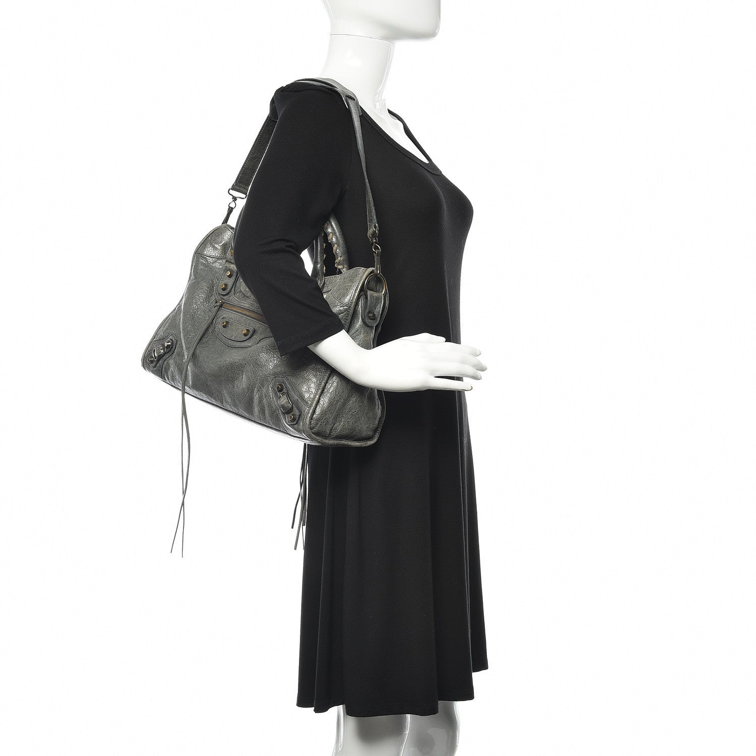 Balenciaga Agneau Classic Hardware City Anthracite 2 of 16
