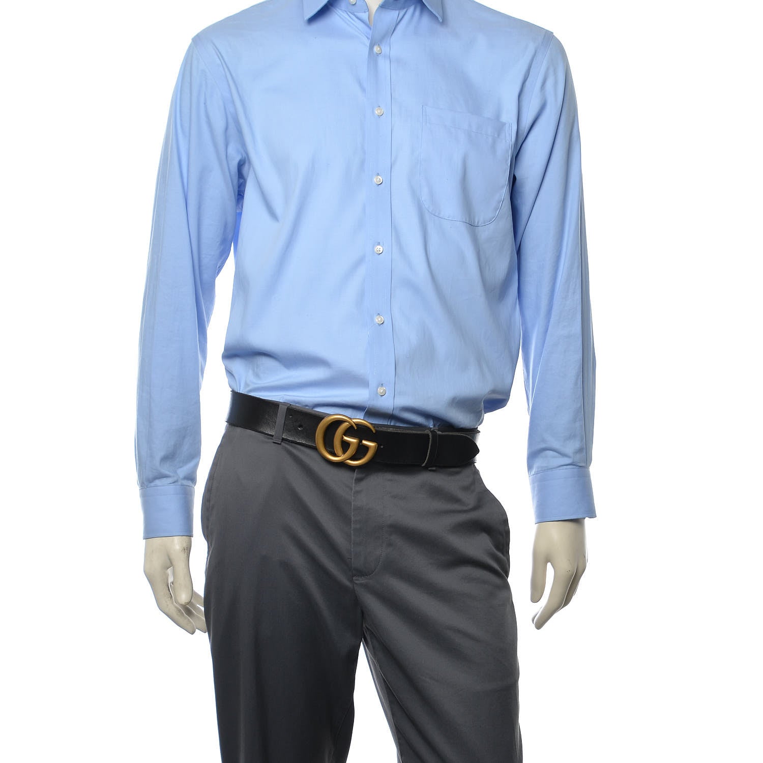 Gucci Faded Calfskin Double G 40mm Belt 110 44 Black 2 of 6