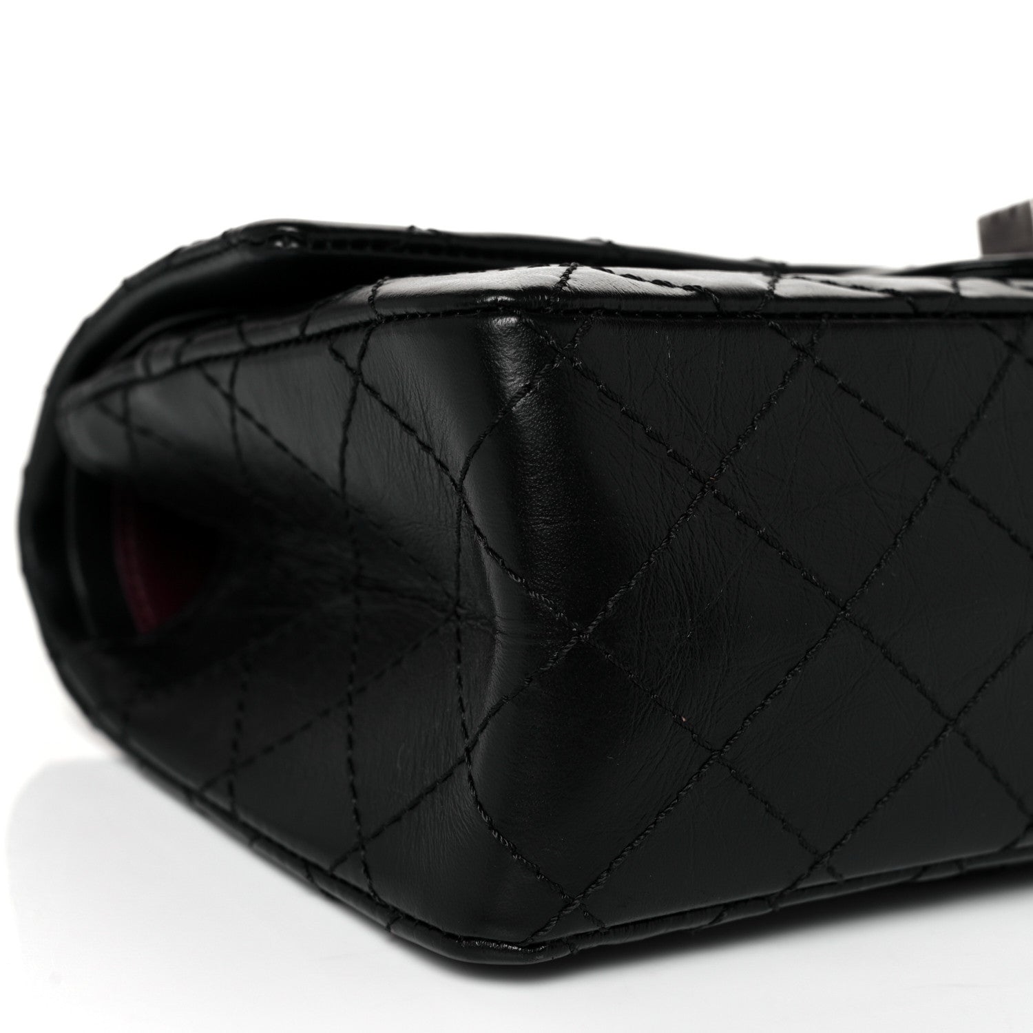 Chanel Aged Calfskin Quilted 2.55 Reissue 225 Flap Black 8 of 10
