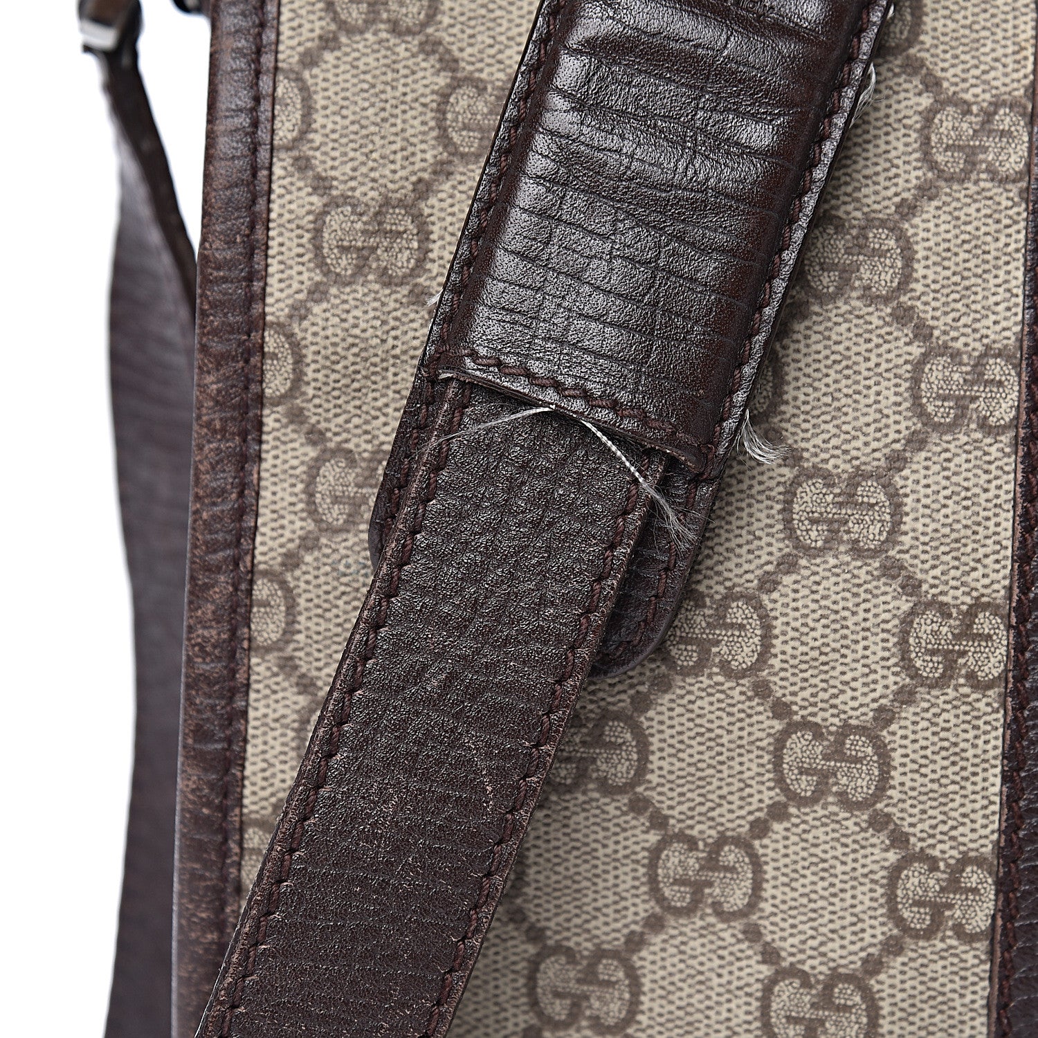Gucci GG Plus Monogram Web Large Flap Messenger Bag Beige Dark Brown 11 of 34