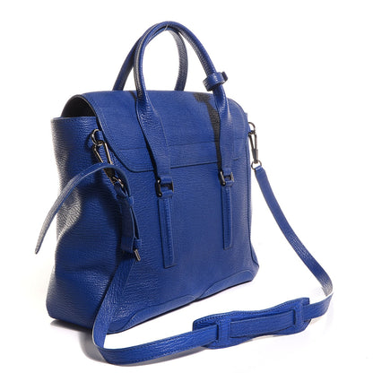 3.1 Phillip Lim 3.1 Leather Large Pashli Satchel Cobalt 4 of 10