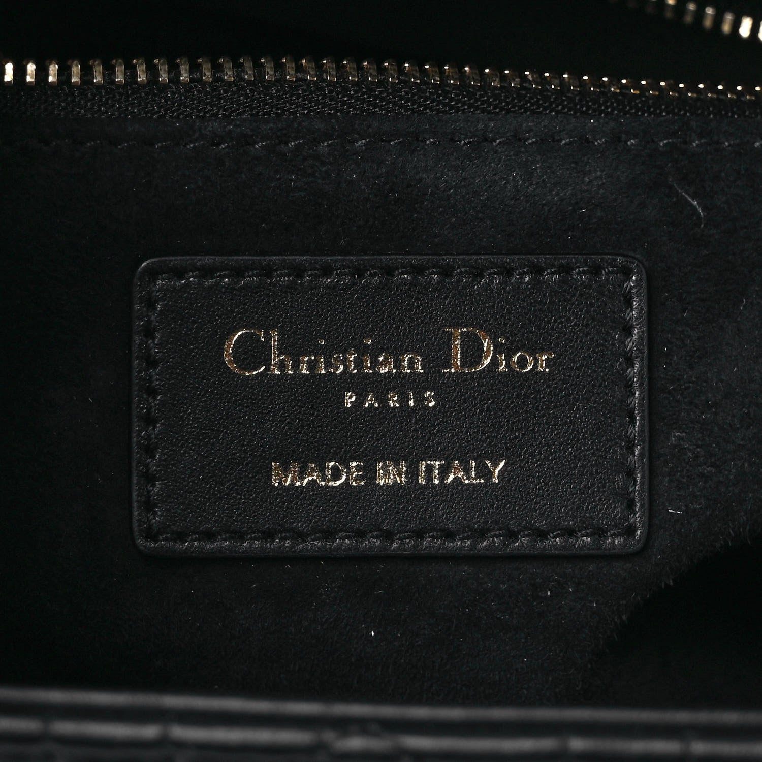 Christian Dior Lambskin Cannage Medium Lady Dior Black 6 of 8