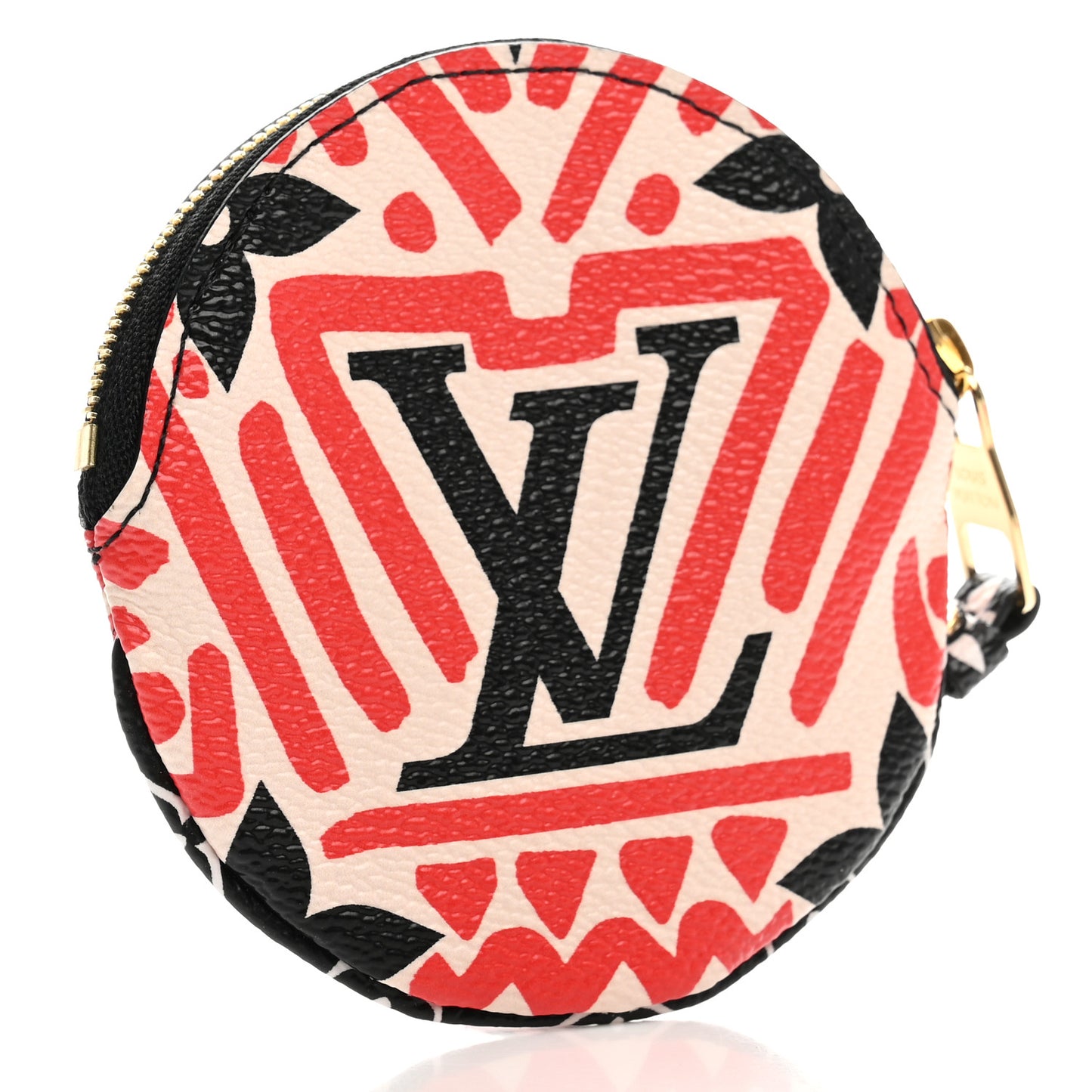 Monogram Giant Crafty Round Coin Purse Creme Rouge