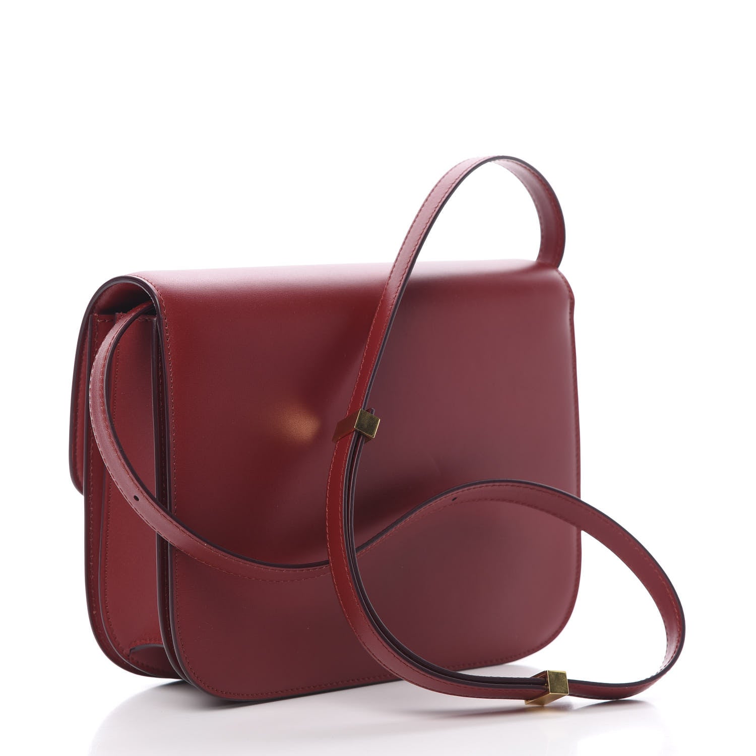 Celine Box Calfskin Medium Classic Box Flap Bag Red 3 of 11
