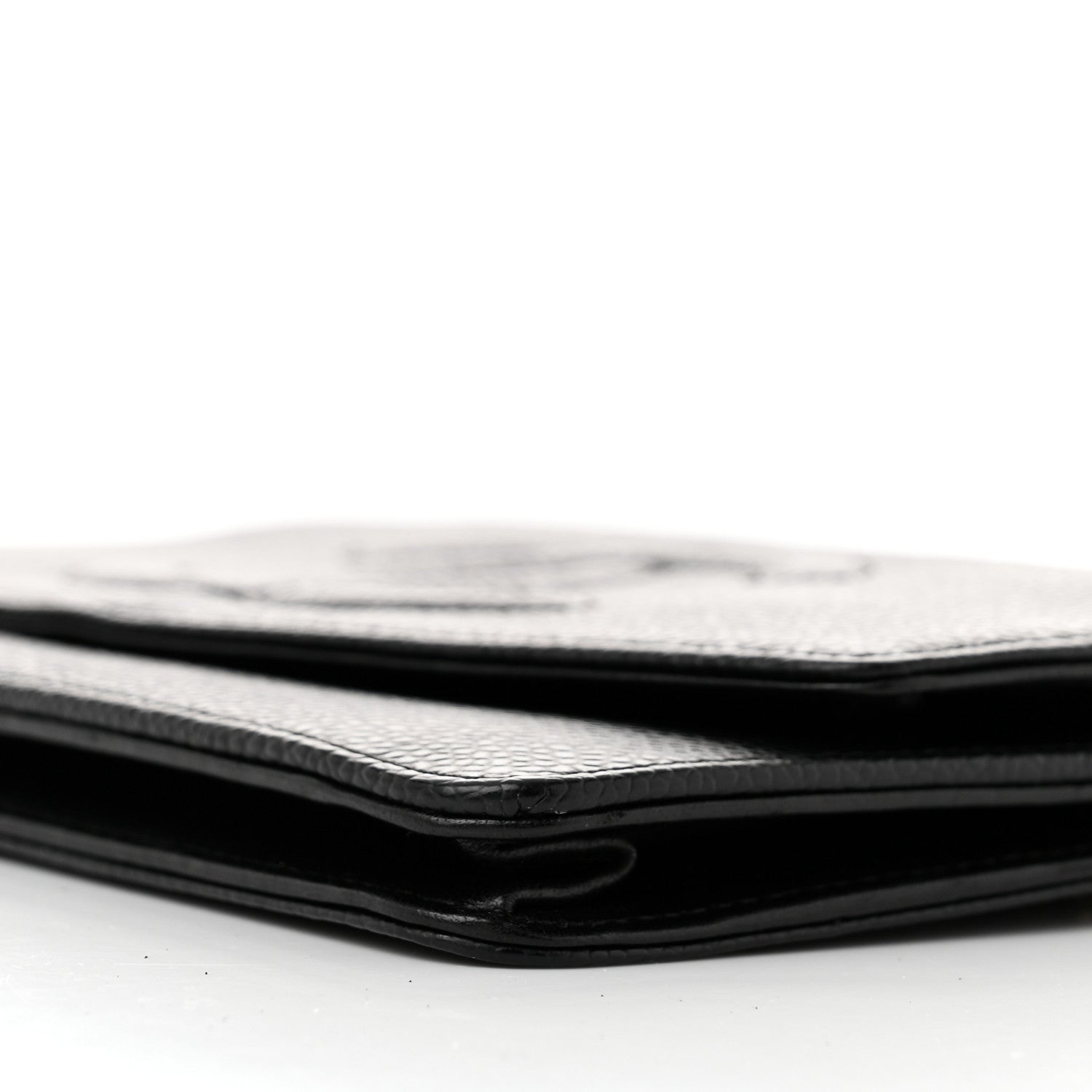 Chanel Caviar Timeless CC Wallet On Chain WOC Black 11 of 14