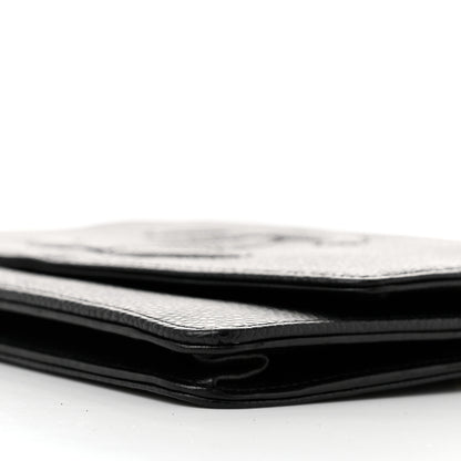 Chanel Caviar Timeless CC Wallet On Chain WOC Black 11 of 14