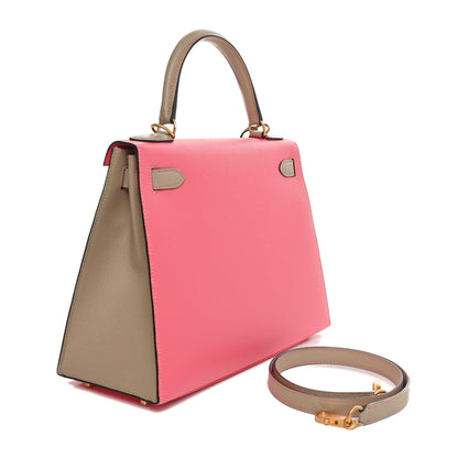 Hermes Epsom Horseshoe Kelly Sellier 28 Trench Rose Azalee Rose Azalee Trench 3 of 10