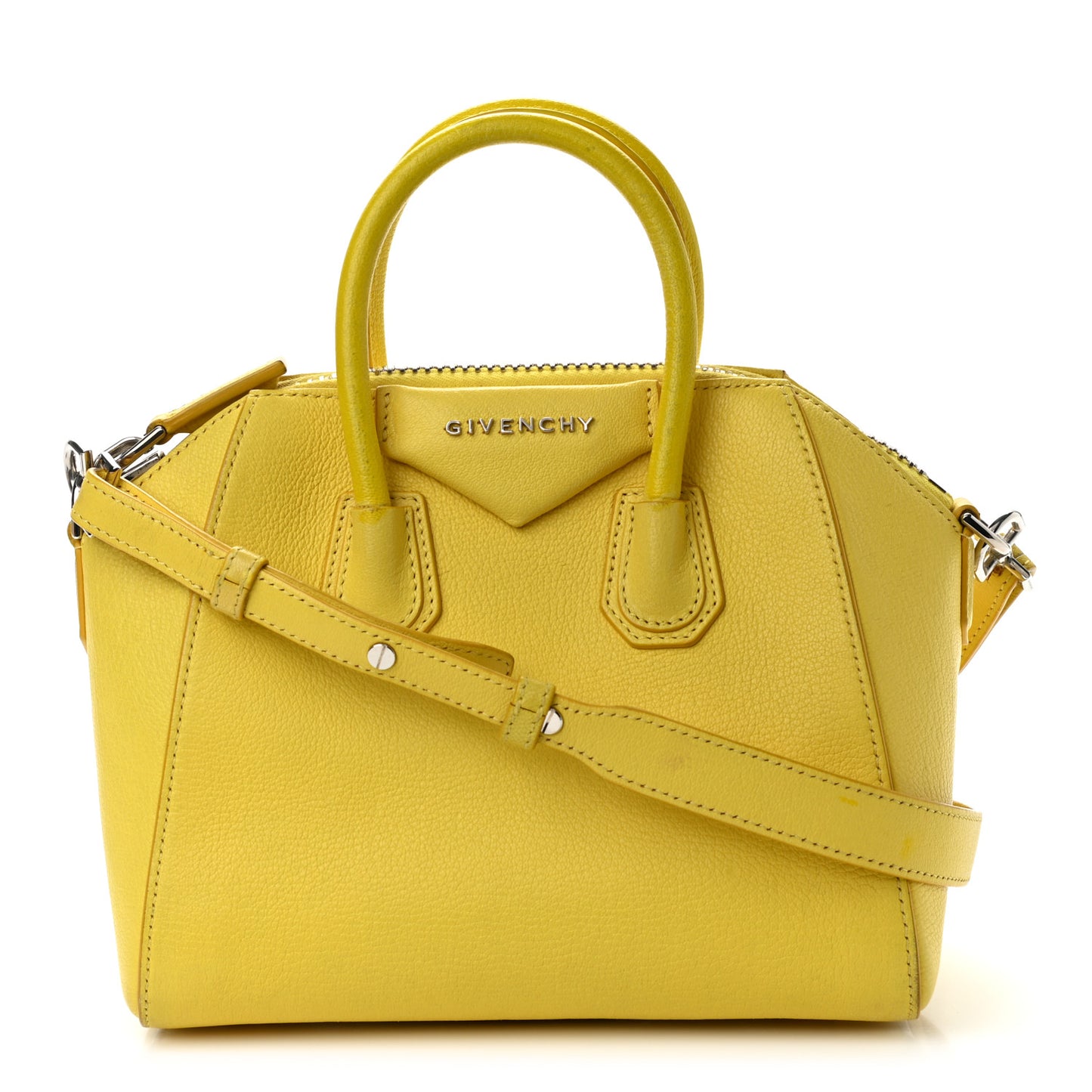 Sugar Goatskin Mini Antigona Yellow