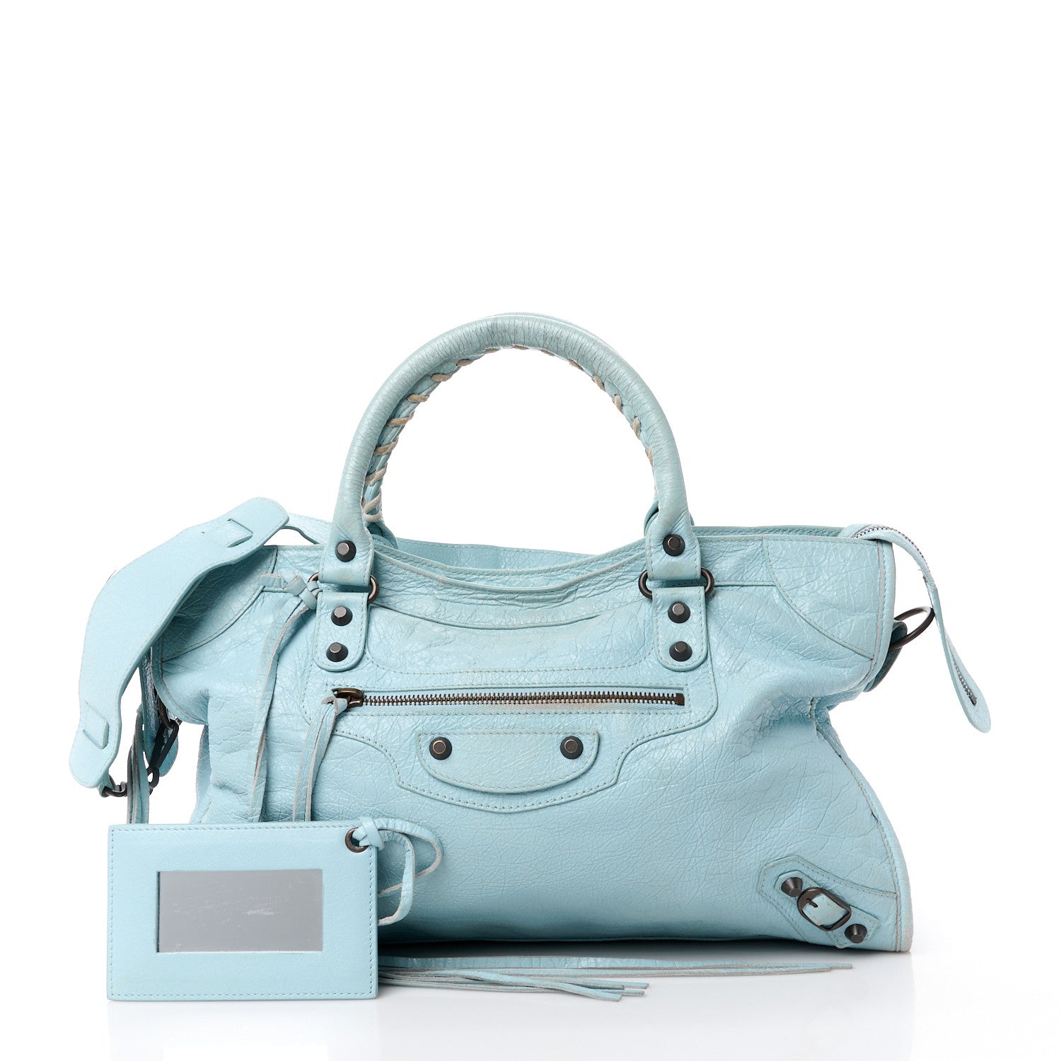 Balenciaga Agneau Classic Hardware City Bleu Acier 3 of 16