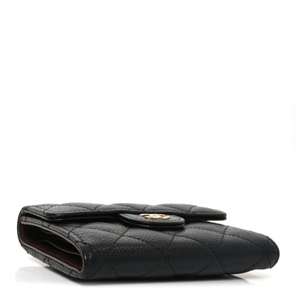 Chanel Caviar Quilted Compact Flap Wallet Black 4 of 9