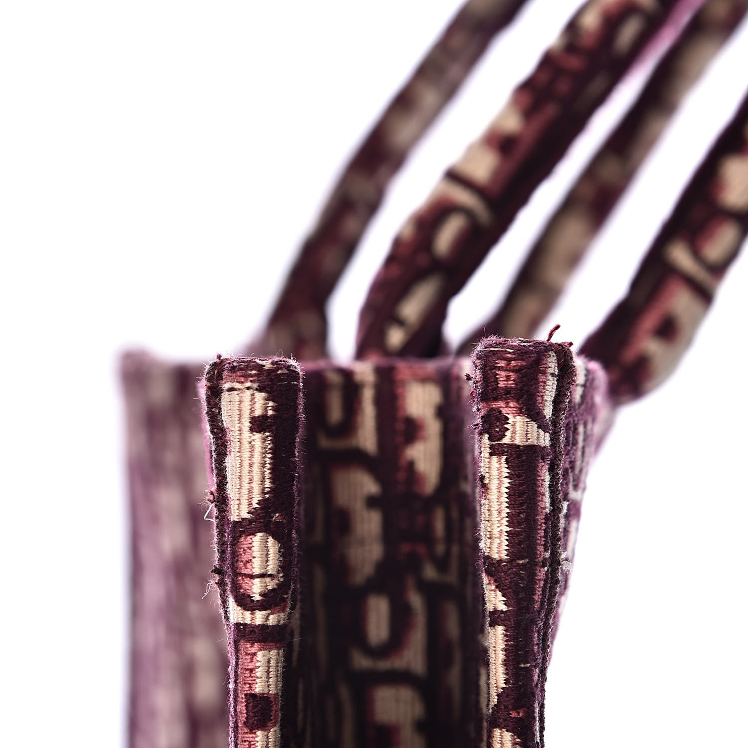 Christian Dior Oblique Large Book Tote Burgundy Multicolor 8 of 12
