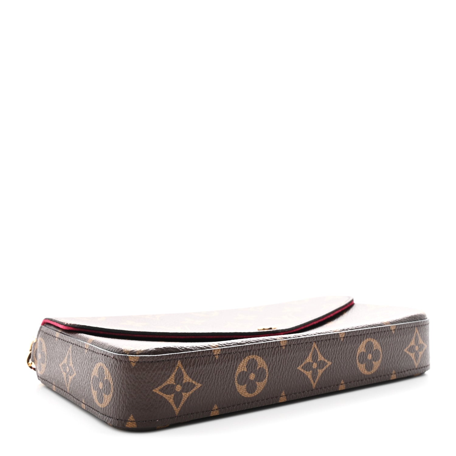 Louis Vuitton Monogram Pochette Felicie Chain Wallet Fuchsia 5 of 13