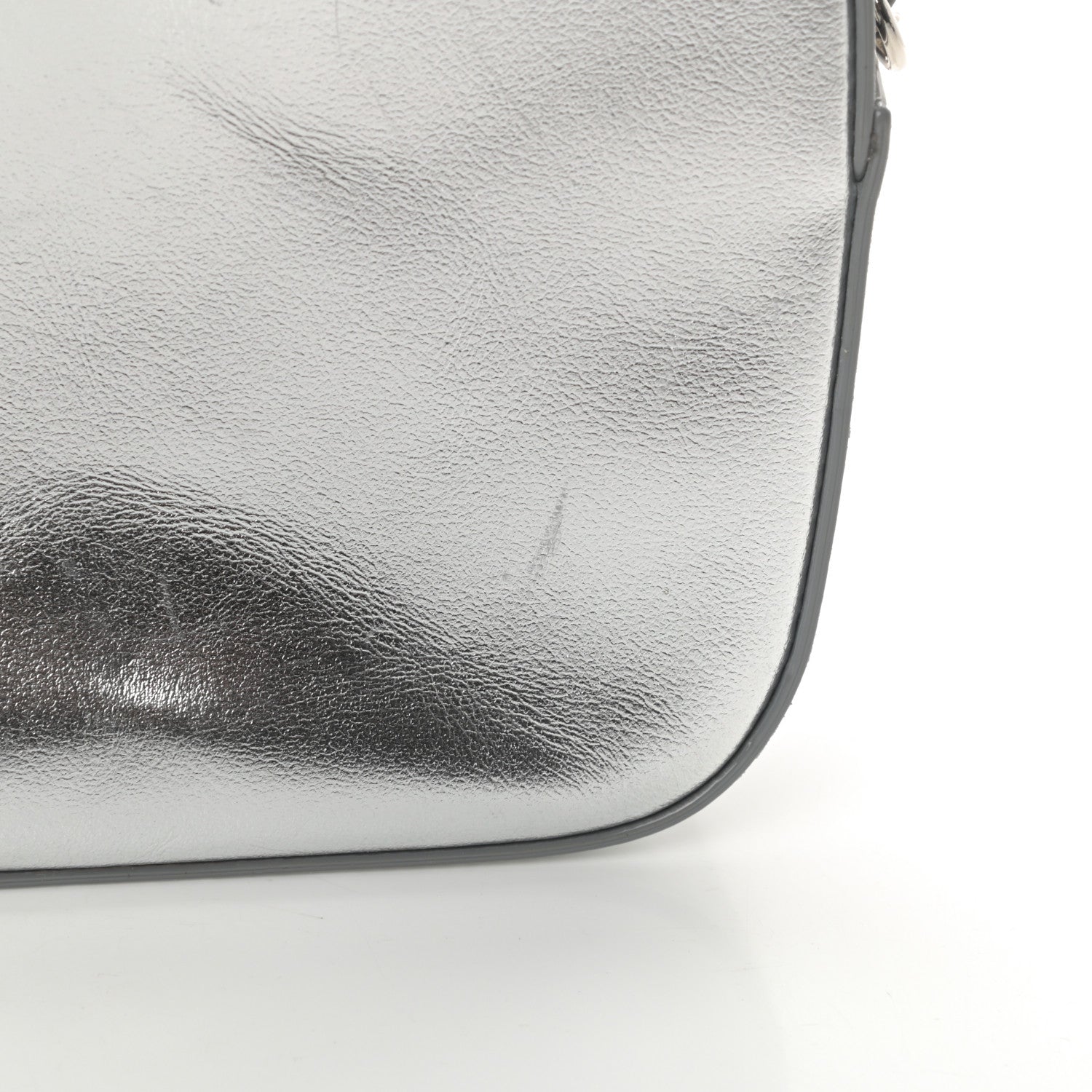 Jimmy Choo Metallic Calfskin Athini Camera Bag Silver 12 of 13