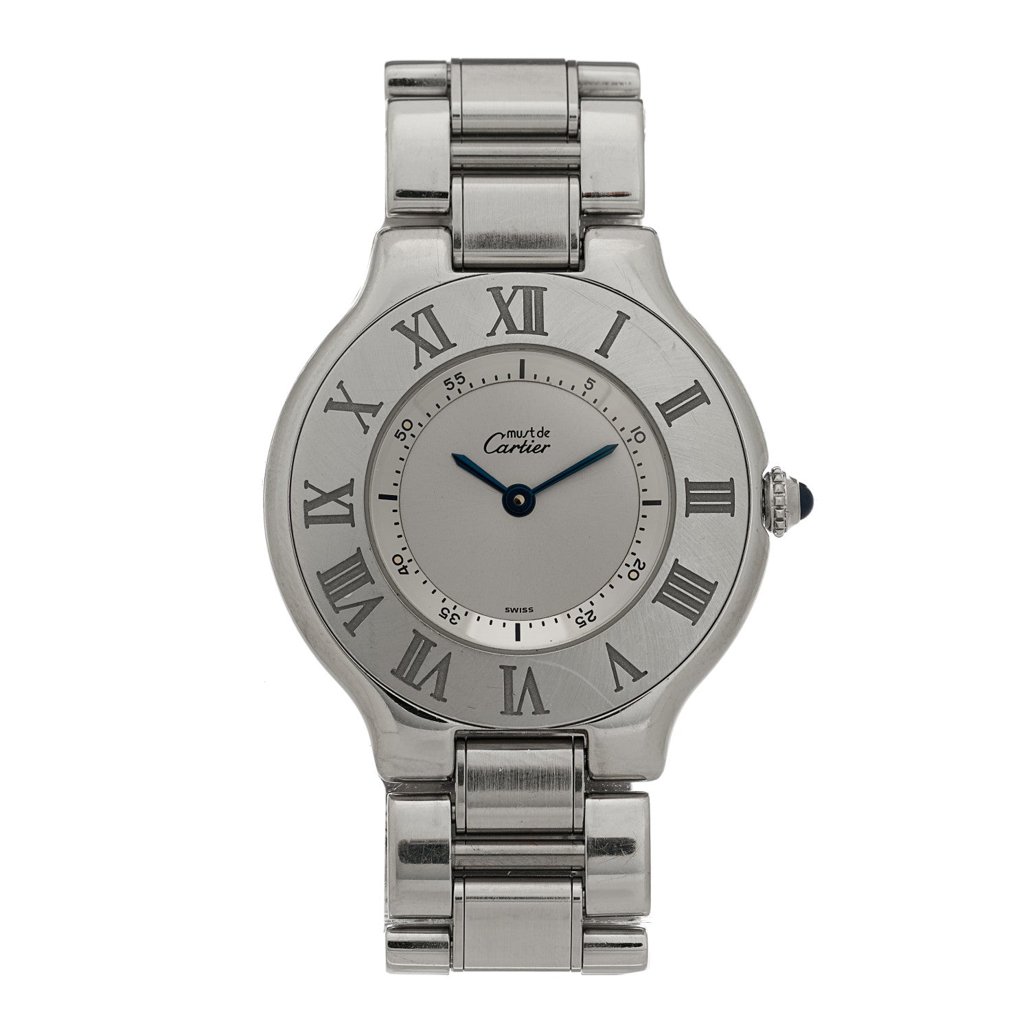 Cartier Stainless Steel 31mm Must De 21 Quartz Watch 1 of 4