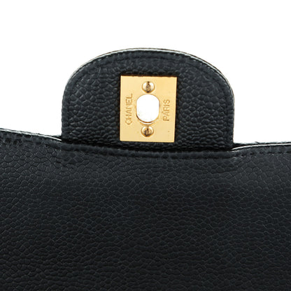 Chanel Caviar Quilted Medium Double Flap Black 7 of 8