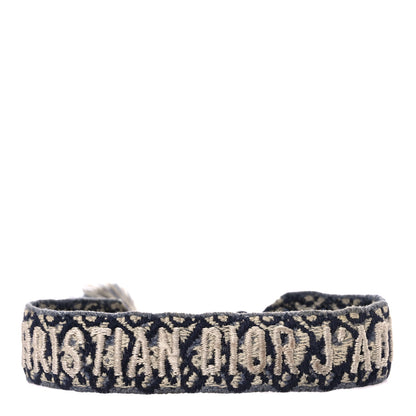 Christian Dior Woven Cotton J'Adior Friendship Bracelet Blue 1 of 5