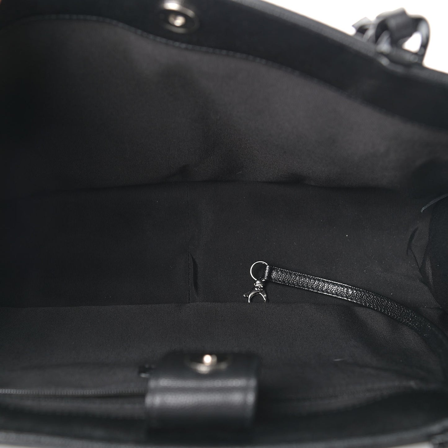 Caviar Quilted My Everything Large Shopping Tote Black