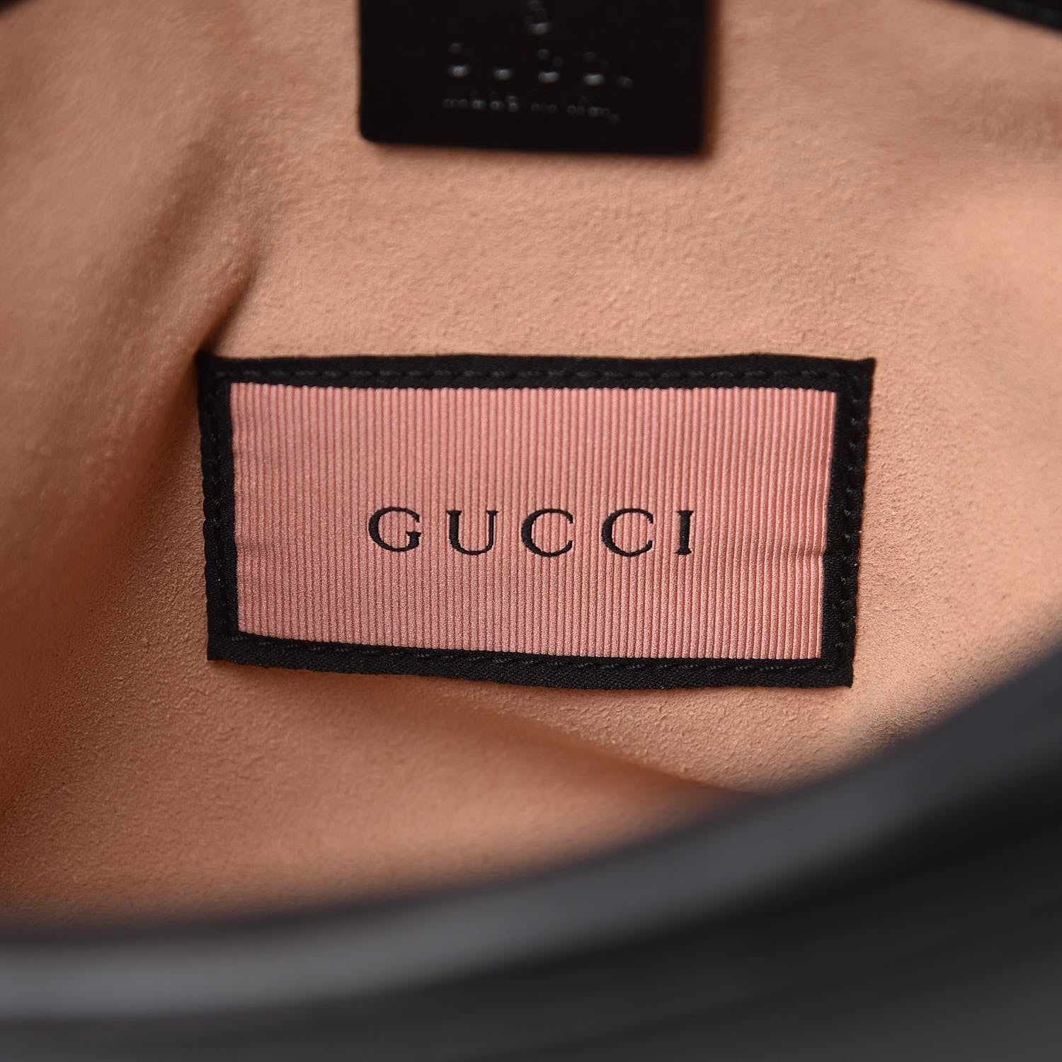 Gucci Calfskin Matelasse GucciGhost Medium GG Marmont Chain Shoulder Bag Black New Acquamarine 8 of 11