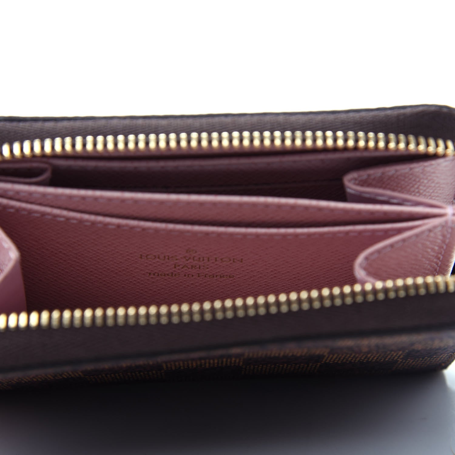 Louis Vuitton Damier Ebene Zippy Coin Purse Rose Ballerine 6 of 8