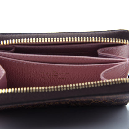 Louis Vuitton Damier Ebene Zippy Coin Purse Rose Ballerine 6 of 8